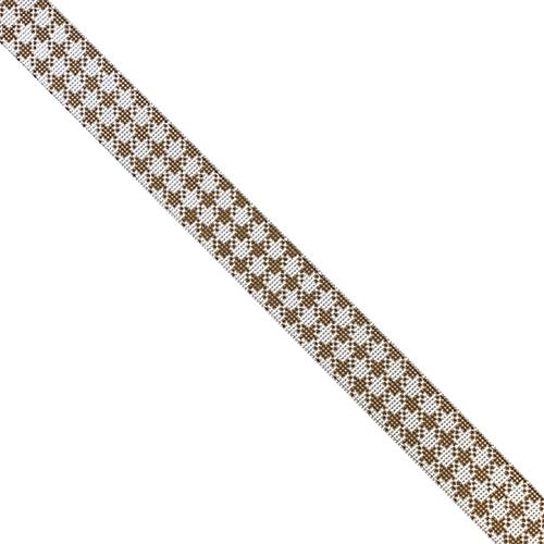 Knot Headband - Brown & White Houndstooth Painted Canvas Penny Linn Designs 