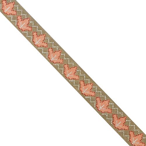 Knot Headband - Tan Maple Leaf Painted Canvas Penny Linn Designs 
