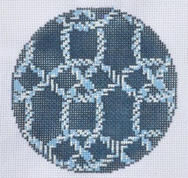 Knots Ornament Painted Canvas Danji Designs  - 1
