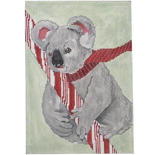 Koala with Candy Cane Painted Canvas Scott Church Creative  - 1