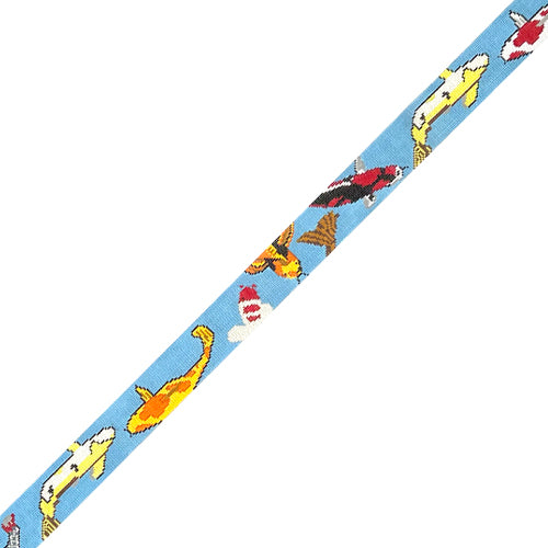 Koi Belt Painted Canvas Cooper Oaks Design  - 1