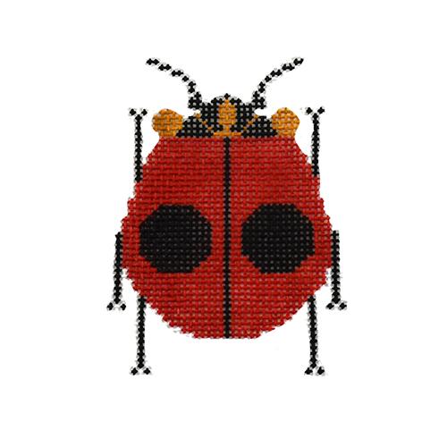 Ladybug Ornament Painted Canvas Charley Harper  - 1