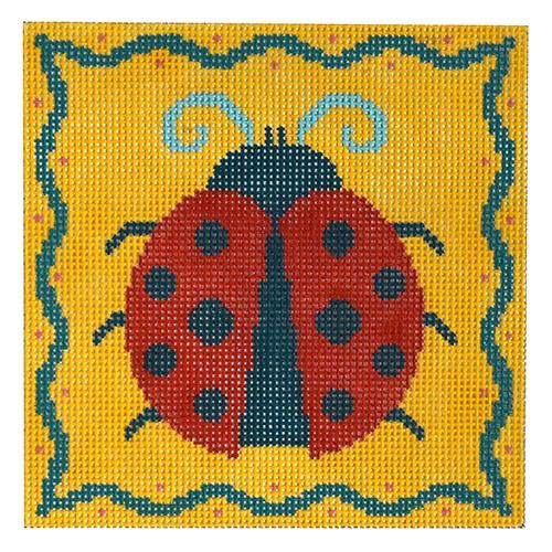 Ladybug Painted Canvas Birds of a Feather 
