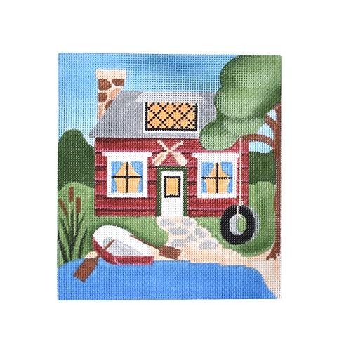 Lake House Painted Canvas Pepperberry Designs  - 1
