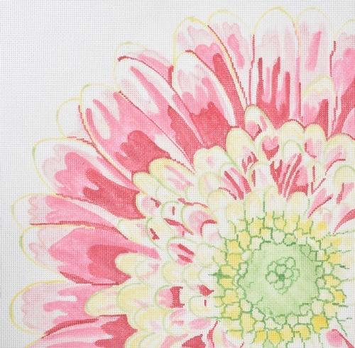 Large Fabulous Flower Painted Canvas Jean Smith  - 1