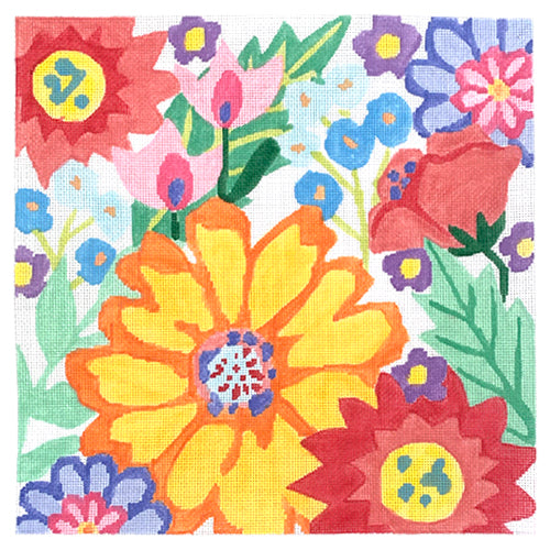 Large Fantasy Garden #6 Painted Canvas Jean Smith 
