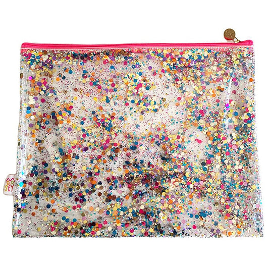 Large Glitter Project Bag (Pink Trim) Accessories Mopsey Designs 