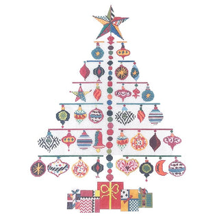 Large Ornament Tree Painted Canvas Prairie Designs 
