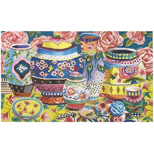 Large Vases and Urns Painted Canvas Colors of Praise 