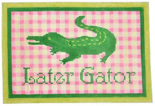 Later Gator Painted Canvas Kate Dickerson Needlepoint Collections 
