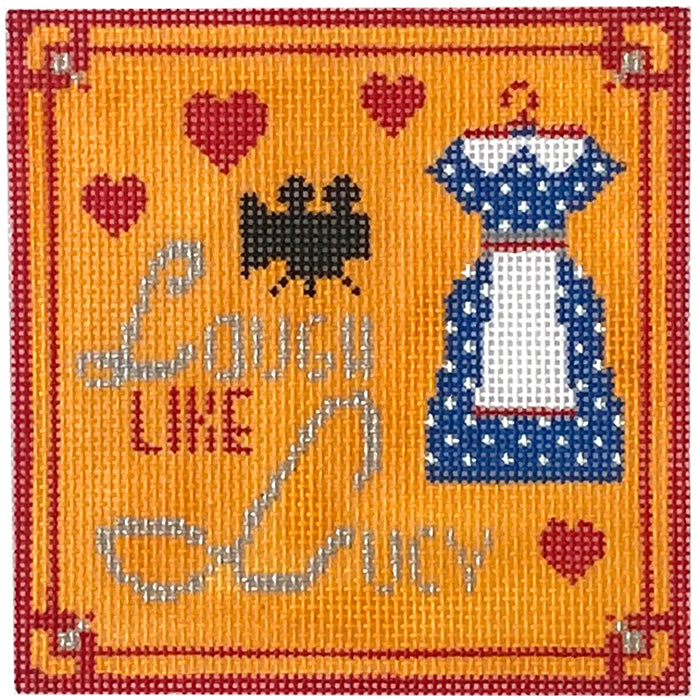 Laugh Like Lucy Painted Canvas Kimberly Ann Needlepoint  - 1
