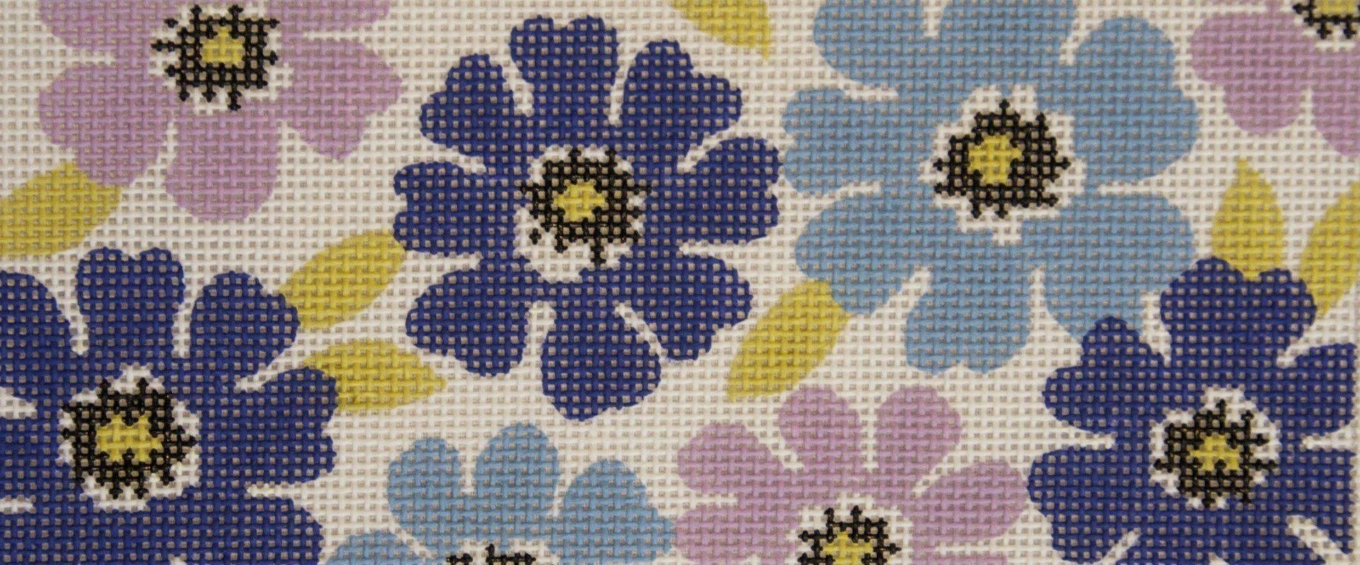 Lavender Floral Painted Canvas Lee's Needle Art Inc.  - 1