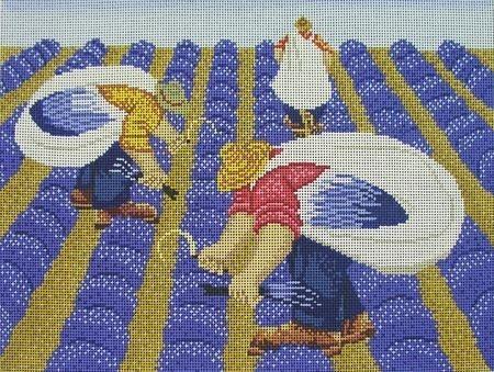 Lavender Harvest Painted Canvas Cooper Oaks Design 
