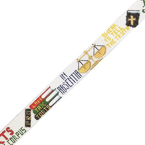 Lawyer Belt Painted Canvas The Meredith Collection  - 1