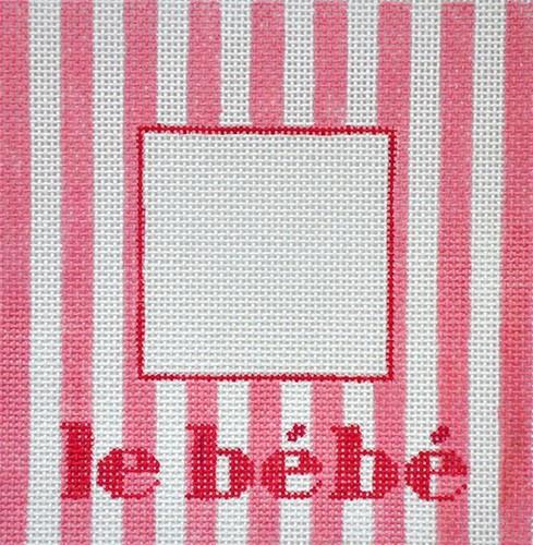 Le Bebe Girl Frame Painted Canvas All About Stitching/The Collection Design  - 1