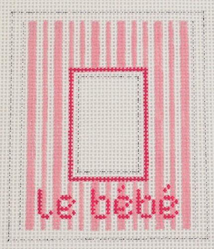 Le Bebe Pink Frame Painted Canvas All About Stitching/The Collection Design  - 1