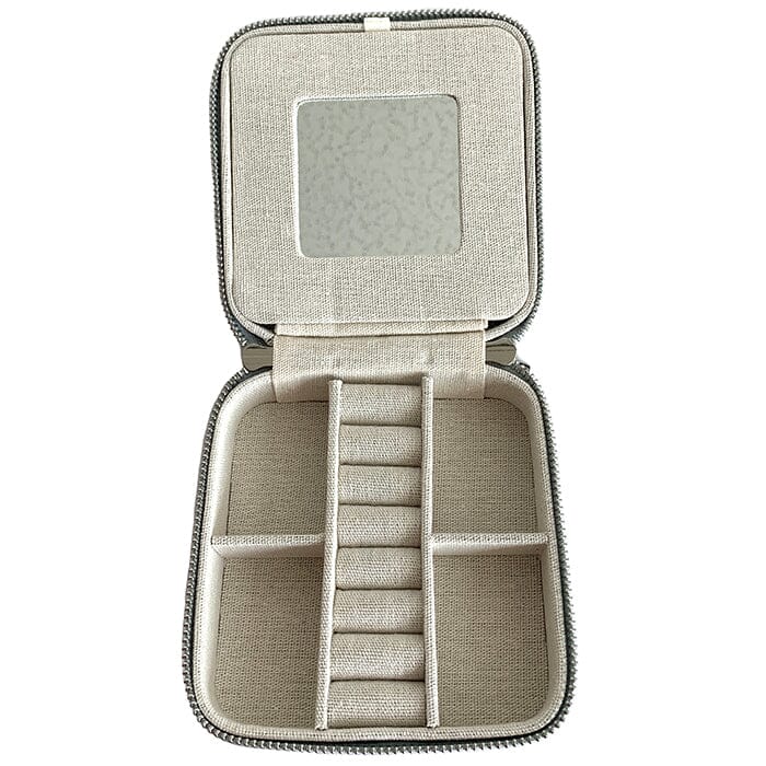 Leather 5" Square Jewelry Box   Onyx Leather Goods Rachel Barri Designs 
