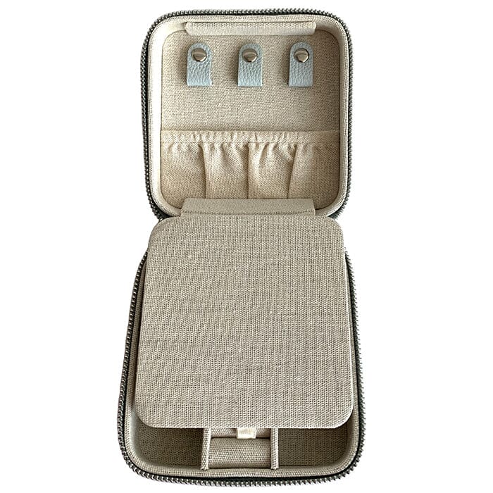 Leather 5" Square Jewelry Box   Onyx Leather Goods Rachel Barri Designs 
