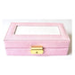 Leather BB Jewelry Case - Pink Leather Goods Lee's Leather Goods 