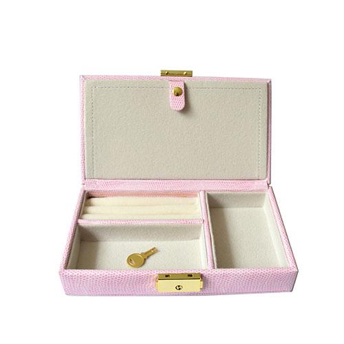 Leather BB Jewelry Case - Pink Leather Goods Lee's Leather Goods 