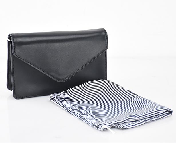 Leather Clutch with Gusset and Strap Leather Goods Planet Earth Leather  - 4