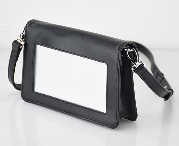 Leather Clutch with Gusset and Strap Leather Goods Planet Earth Leather  - 2