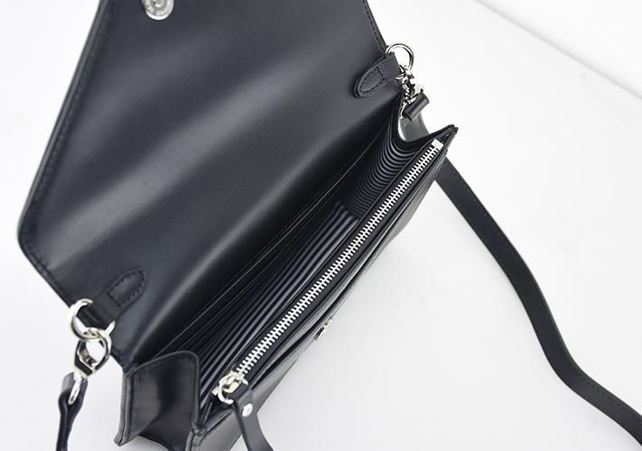 Leather Clutch with Gusset and Strap Leather Goods Planet Earth Leather  - 3