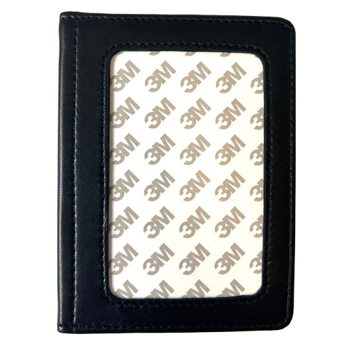 Leather Passport Cover   Black Leather Goods Planet Earth Leather  - 1