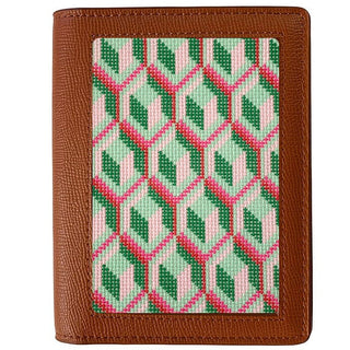 Leather Passport Cover   Cognac Pebbled Leather Goods Rachel Barri Designs 

