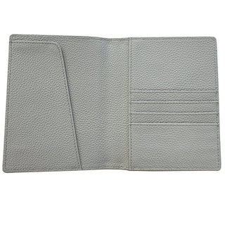 Leather Passport Cover   Grey Pebbled Accessories Rachel Barri Designs 

