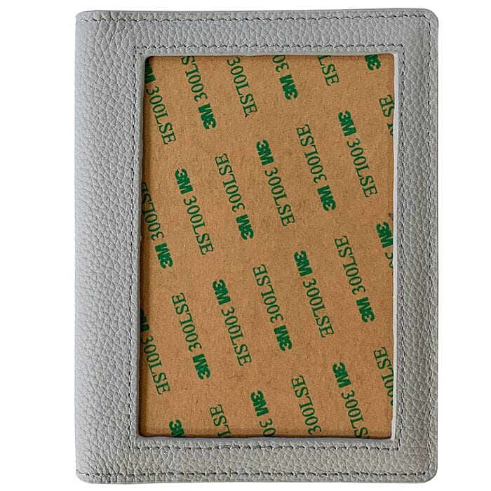 Leather Passport Cover   Pebbled Grey Accessories Rachel Barri Designs 

