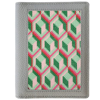 Leather Passport Cover   Pebbled Grey Accessories Rachel Barri Designs 
