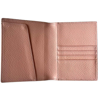 Leather Passport Cover   Pebbled Pink Leather Goods Rachel Barri Designs 
