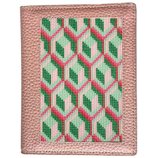 Leather Passport Cover   Pink Pebbled Leather Goods Rachel Barri Designs 
