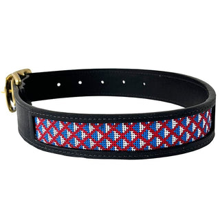 Leather Self Finishing Dog Collar   Split Square Leather Goods DogGrin Design 
