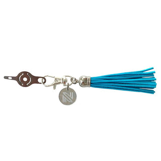 Leather Tassel Needle Threader   Turquoise Accessories Needlepoint.Com 
