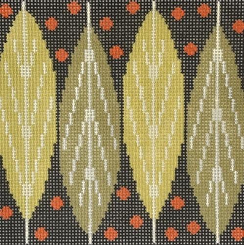 Leaves Painted Canvas NeedleDeeva 
