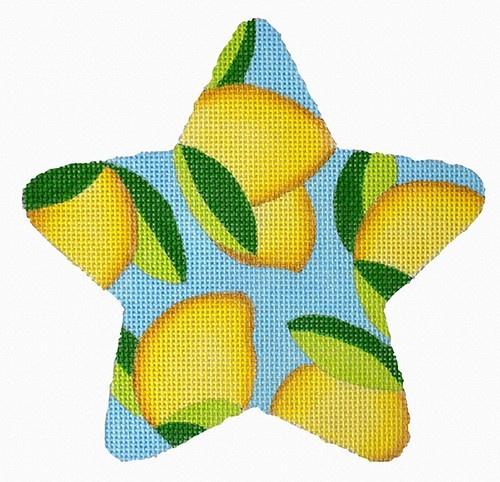 Lemon Star Painted Canvas Raymond Crawford Designs 