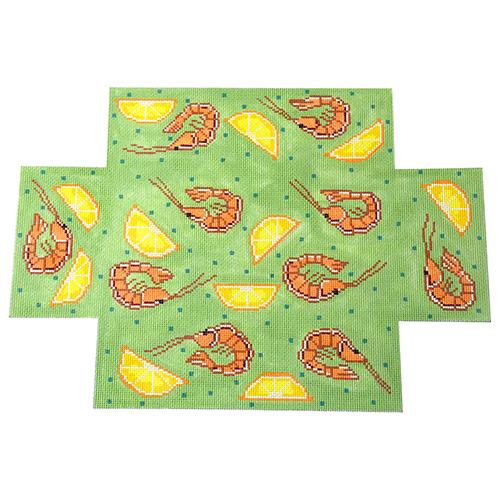 Lemony Shrimpit Brick Cover Painted Canvas The Meredith Collection  - 1