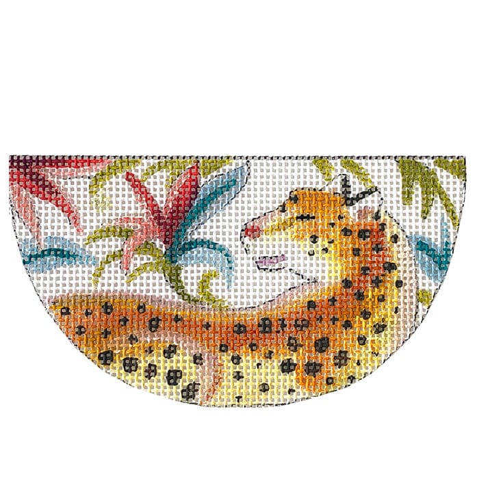Leopard Half Circle Pendant Painted Canvas Colors of Praise  - 1