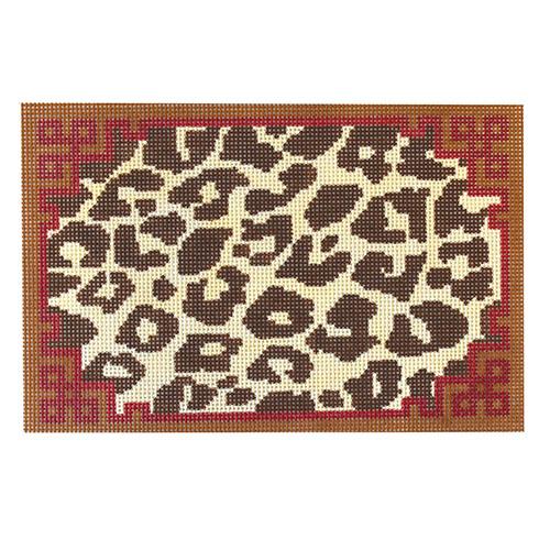 Leopard Orient Painted Canvas Kimberly Ann Needlepoint 