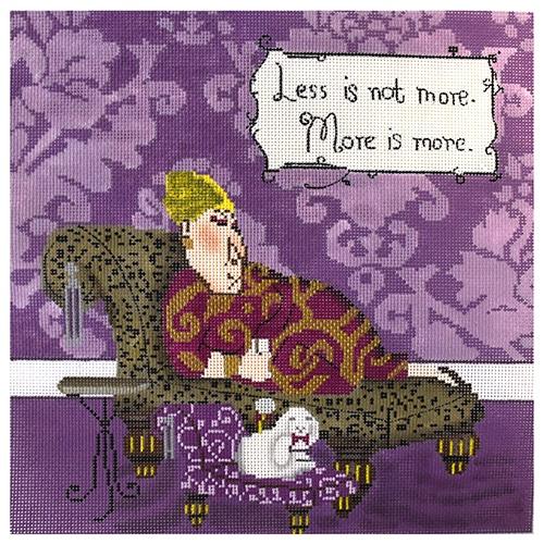 Less is More Painted Canvas CBK Needlepoint Collections  - 1