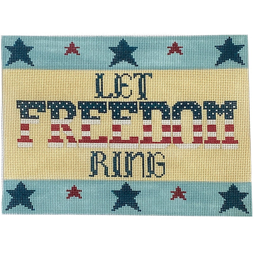 Let Freedom Ring Painted Canvas Pippin  - 1