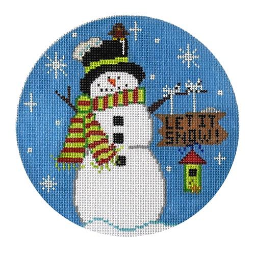 Let it Snow Painted Canvas The Meredith Collection 
