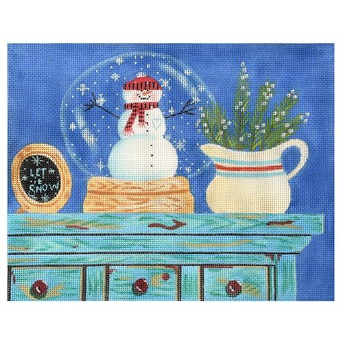 Let it Snow (VNG) Painted Canvas Vallerie Needlepoint Gallery  - 1