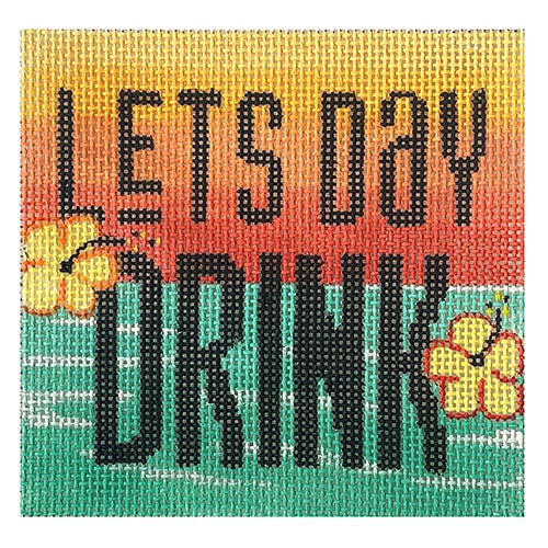 Lets Day Drink Painted Canvas Alice Peterson Company 