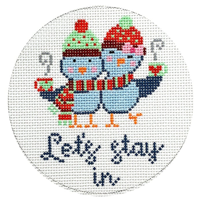 Let's Stay In Painted Canvas Lauren Bloch Designs  - 1