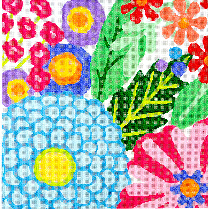 Lg Fantasy Gardens   9 Painted Canvas Jean Smith  - 1