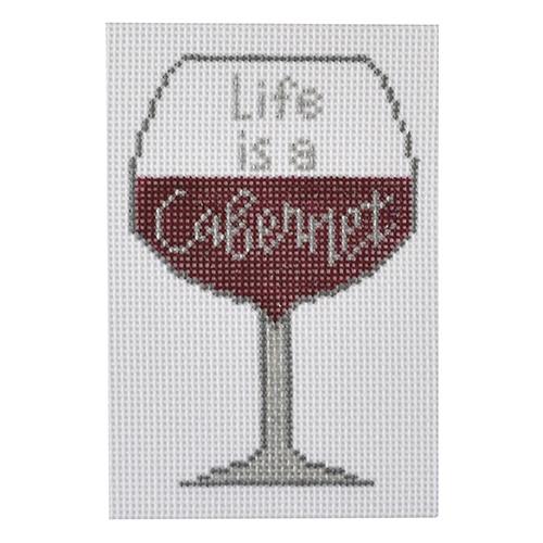 Life is a Cabernet Painted Canvas A Poore Girl Paints  - 1