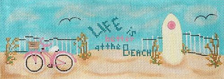 Life is Better at the Beach Painted Canvas Funda Scully 
